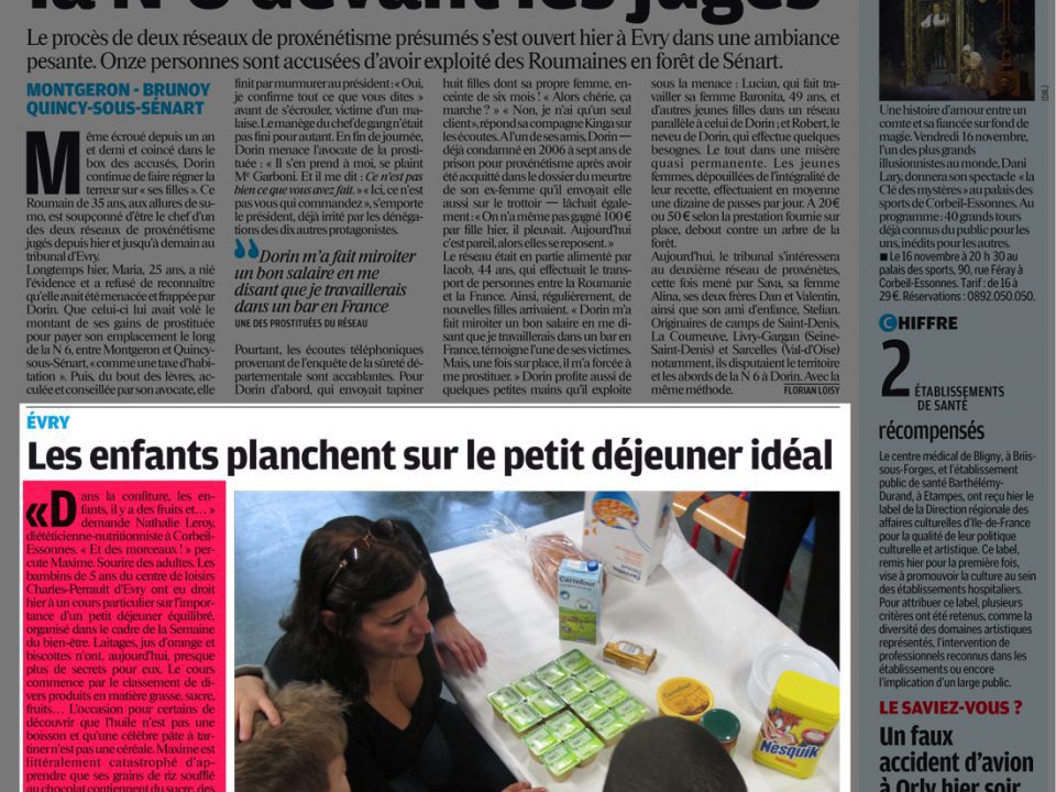 Essonne Matin - Jeudi 25 Octobre 2012