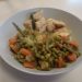 POULET A LA SAUGE ET AU CITRON ET JARDINIERE DE LEGUMES
